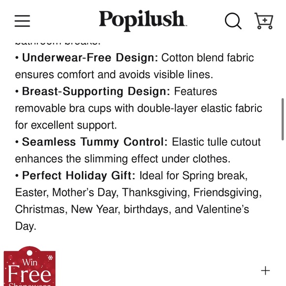Popilush Shapewear long sleeve maxi dress - Picture 8 of 9